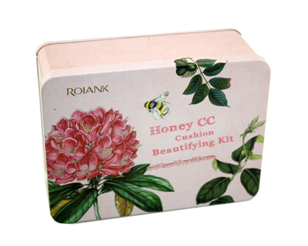 Customized Cosmetic Tin Box Embossed